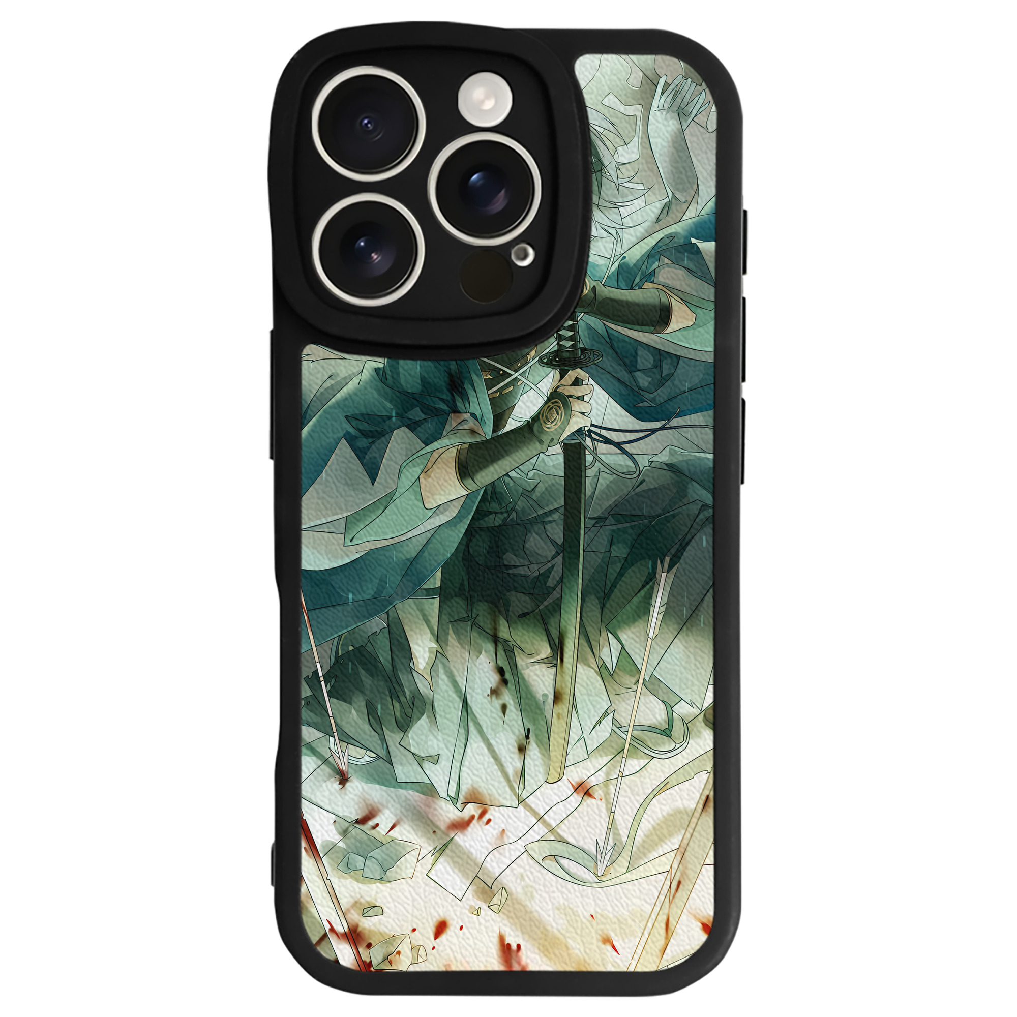 （画像用） 刀剣乱舞 Touken Ranbu 【iPhone 16シリーズ対応】シリコンスマホケース（レザー調） 材質：シリコン